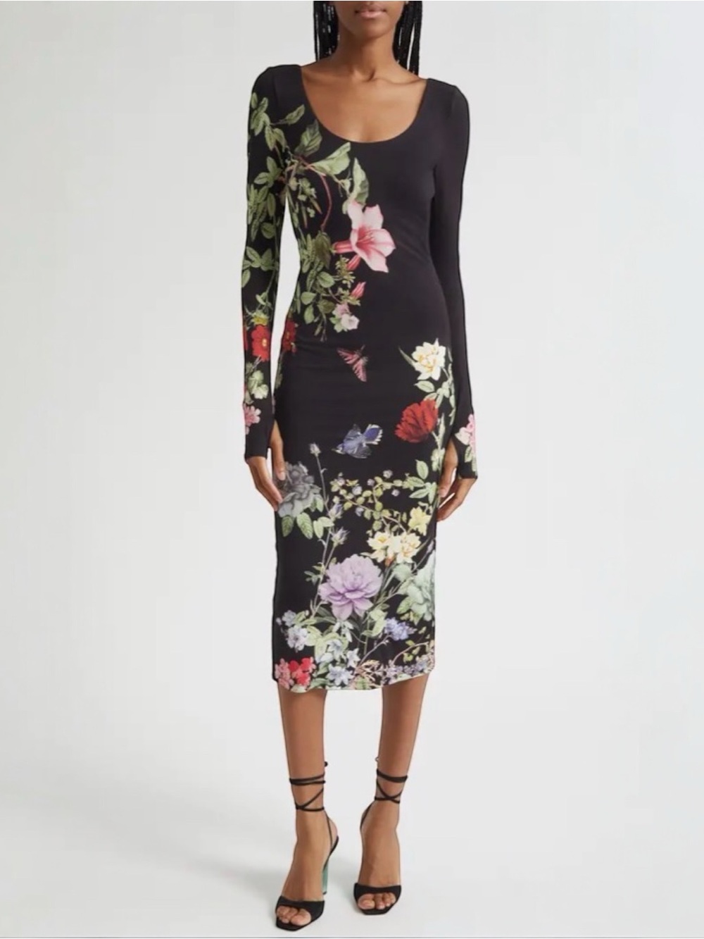 NWT Alice + Olivia Delora Scoop Neck Dress Size 6 - Picture 4 of 9